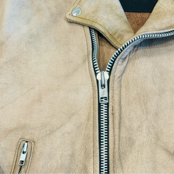 Leather double riders motorcycle jacket - Picture 4 of 4